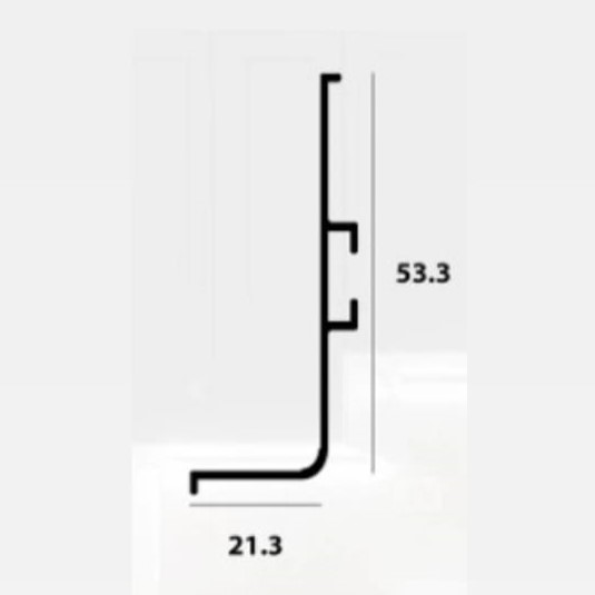 قطاع خشب حرف L كود 114 طول 3 متر - H1