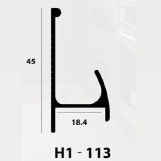 مقبض اخشاب حرف C كود 113 طول 3 متر - H1